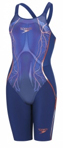 Състезателни бански за жени Speedo Fastskin LZR Racer X Closedback Kneeskin Blue Състезателни бански за жени Speedo Fastskin LZR Racer X Closedback Kneeskin Blue