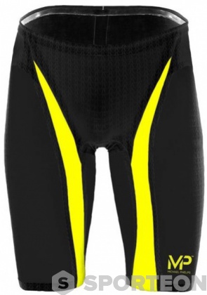 Състезателни бански за мъже Michael Phelps XPRESSO Jammer Black/Yellow