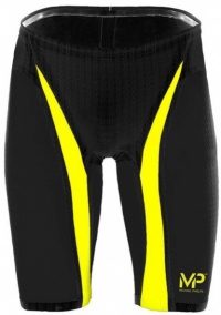 Състезателни бански за мъже Michael Phelps XPRESSO Jammer Black/Yellow