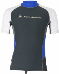 Мъжка тениска Aqua Sphere Blaze Rash Guard Dark Grey/White