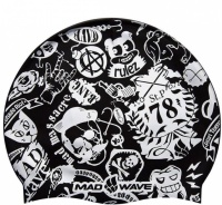 Детска плувна шапка Mad Wave Silicone Printed Swim Cap 78 Junior Детска плувна шапка Mad Wave Silicone Printed Swim Cap 78 Junior