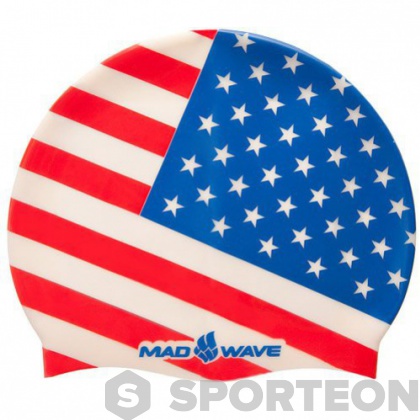 Плувна шапка Mad Wave USA Swim Cap