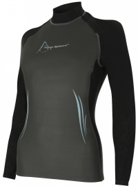 Дамска неопренова тениска Aqua Sphere Aqua Skin Top Long Sleeve Lady Grey/Black Дамска неопренова тениска Aqua Sphere Aqua Skin Top Long Sleeve Lady Grey/Black