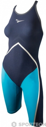 Дамски състезателни бански Finis Rival Closed Back Kneeskin Navy/Aqua