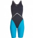 Дамски състезателни бански Finis Rival Open Back Kneeskin Navy/Aqua