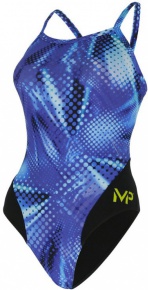 Дамски бански Michael Phelps Mesa Mid Back Royal Blue