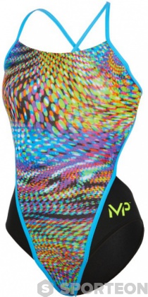 Дамски бански Michael Phelps Snake Open Back Multicolor/Black