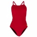 Дамски бански Michael Phelps Solid Mid Back Red