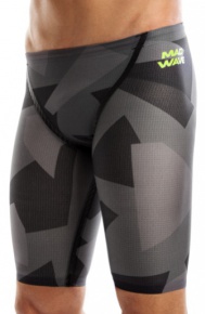 Състезателни бански за мъже Mad Wave Forceshell Air Force Grey/Black Състезателни бански за мъже Mad Wave Forceshell Air Force Grey/Black