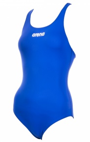 Тренировъчни бански за момичета Arena Solid Swim Pro junior blue