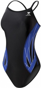 Дамски бански Tyr Phoenix Diamondfit Black/Blue Дамски бански Tyr Phoenix Diamondfit Black/Blue