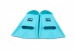 Плавници за плуване BornToSwim Junior Short Fins Turquoise