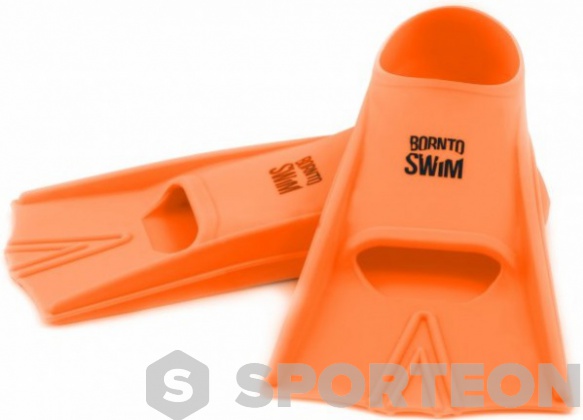 Плавници за плуване BornToSwim Junior Short Fins Orange