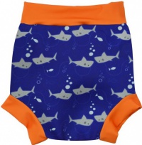Бебешки бански Splash About Happy Nappy Shark Orange