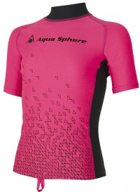 Дамска тениска Aqua Sphere Bix Rash Guard Pink/Bright Pink