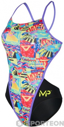 Дамски бански Michael Phelps Riviera Open Back Multicolor/Black