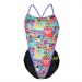 Дамски бански Michael Phelps Riviera Open Back Multicolor/Black