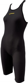 Дамски бански Finis Fuse Open Back Kneeskin Black