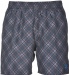 Плувни шорти Arena Printed Check 2 Boxer Grey/Turquoise