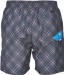 Плувни шорти Arena Printed Check 2 Boxer Grey/Turquoise