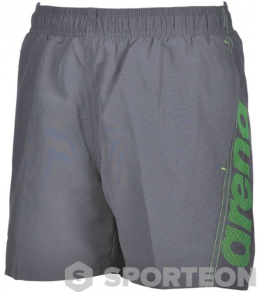Плувни шорти за момчета Arena Fundamentals Arena Logo Boxer Junior Grey/Green
