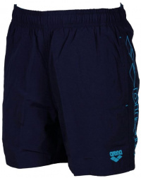 Плувни шорти за момчета Arena Fundamentals Embroidery Boxer Junior Navy/Turquoise