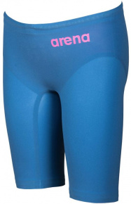 Състезателни бански за момчета Arena Powerskin R-Evo One Jammer Junior Blue/Powder Pink