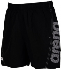 Мъжки плувни шорти Arena Fundamentals Arena Logo Boxer Black/White Мъжки плувни шорти Arena Fundamentals Arena Logo Boxer Black/White