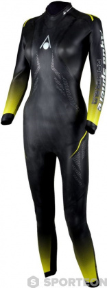 Дамски неопренов костюм за плуване Aqua Sphere Racer 2.0 Women Black/Yellow