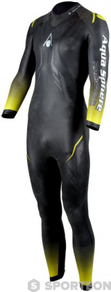 Мъжки неопренов плувен костюм Aqua Sphere Racer 2.0 Men Black/Yellow