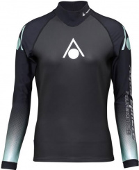 Дамска неопренова тениска Aqua Sphere Aquaskin Top Long Sleeve Women Black/Turquoise
