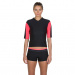 Горна част на бански костюм Speedo Hydractive Rash Top Black/Psycho Red/Oxid Grey