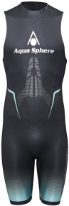 Мъжки къс неопренов костюм за плуване Aqua Sphere Aquaskin Shorty Men Black/Turquoise Мъжки къс неопренов костюм за плуване Aqua Sphere Aquaskin Shorty Men Black/Turquoise