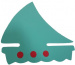 Малка дъска за плуване Matuska Dena Sailing Boat Kickboard