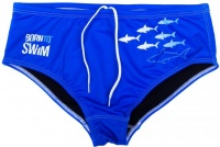 Мъжки бански BornToSwim Sharks Brief Blue