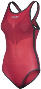 Състезателни бански за жени Arena Powerskin Carbon Duo Top Red
