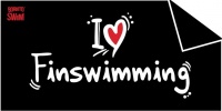 Хавлия BornToSwim I Love Finswimming Towel