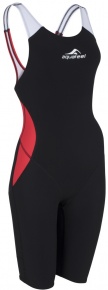 Дамски състезателни бански Aquafeel N2K Closedback I-NOV Racing Black/Red