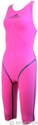 Дамски състезателни бански Aquafeel Neck To Knee Oxygen Racing Pink