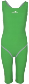 Дамски състезателни бански Aquafeel Neck To Knee Oxygen Racing Green