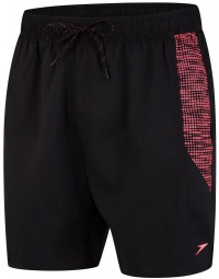 Speedo Sport Printed 16 Watershort Black/Phoenix Red