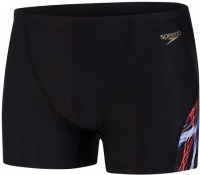 Мъжки бански Speedo Allover Digital V-Cut Aquashort Black/Lava Red/White Мъжки бански Speedo Allover Digital V-Cut Aquashort Black/Lava Red/White