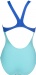 Дамски бански Arena Essentials Swim Pro Back One Piece Mint/Neon Blue