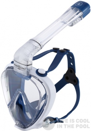 Маска за гмуркане с шнорхел Aqualung Smartsnorkel Mask Blue/White