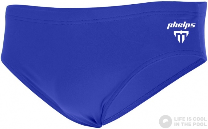 Мъжки бански Michael Phelps Solid Slip Royal Blue