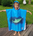 Пончо BornToSwim Shark Poncho Junior Blue