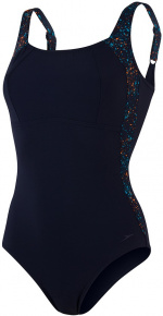 Дамски бански Speedo LunaLustre Printed 1 Piece True Navy/Orange Fizz/Jade Дамски бански Speedo LunaLustre Printed 1 Piece True Navy/Orange Fizz/Jade