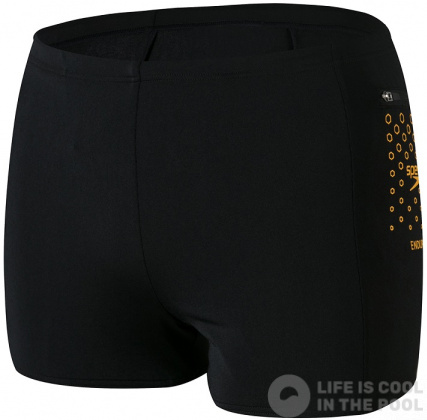 Мъжки бански Speedo Pocket Aquashort Black/Mango