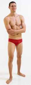 Мъжки бански Finis Brief Solid Red