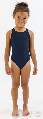 Бански за момичета Finis Youth Bladeback Solid Navy